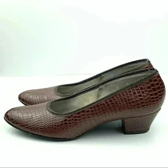 Deliso Debs heels size 8 brown 1950s vintage VLV - Picture 4 of 12